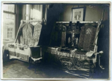 Lw&oacute;w,fragment ekspozycji, ornaty, muzeum