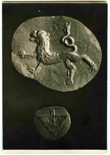 Lw&oacute;w, lew, płaskorzeźba, ceramika