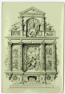 Lw&oacute;w, projekt ołtarza Wolfganga Szolcowskiego do kościoła świętego Mikołaja we Lwowie