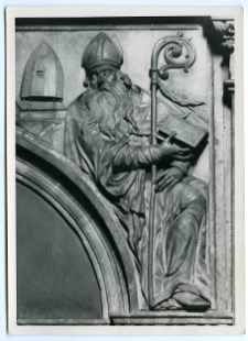 Lw&oacute;w, Bazylika archikatedralna Wniebowzięcia Najświętszej Marii Panny, płaskorzeźba biskupa