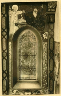 Lw&oacute;w, katedra Wniebowzięcia Najświętszej Marii Panny, katedra ormiańska, Tajemnica boga Nieznanego lecz Wyczuwalnego, witraż