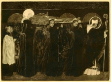 Lw&oacute;w, katedra Wniebowzięcia Najświętszej Marii Panny, katedra ormiańska, Pogrzeb św. Odilona, fresk