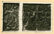 Lw&oacute;w, katedra Wniebowzięcia Najświętszej Marii Panny, katedra ormiańska, tabliczka alabastrowa z chaczkarami w prezbiterium