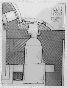 Lw&oacute;w, katedra Wniebowzięcia Najświętszej Marii Panny, katedra ormiańska, rozbudowa bocznej absydy, rysunek