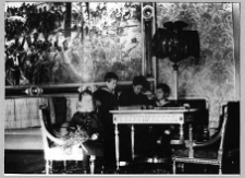 Borynicze, fragment salonu z obrazem Olszynka Grochowska Wojciecha Kossaka