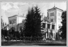 Borynicze, pałac, akwarela z 1915 r.