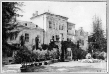 Borynicze, pałac, akwarela z 1915 r.