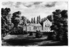 Bołtupie, pałac Śniadeckich od ogrodu, akwarela Napoleona Ordy