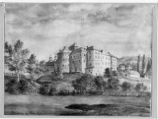 Brzeżany, zamek Sieniawskich wg Napoleona Ordy, ok. 1880 r.