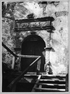 Brzeżany, zamek Sieniawskich, portal domu zamkowego