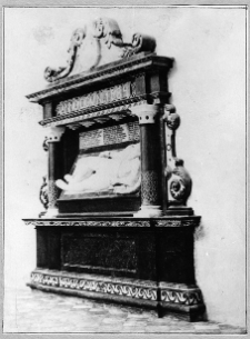 Brzeżany, zamek Sieniawskich, kości&oacute;ł zamkowy, nagrobek Jana Sieniawskiego