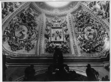 Brzeżany, zamek Sieniawskich, kości&oacute;ł zamkowy, sztukaterie kopuły kaplicy zachodniej