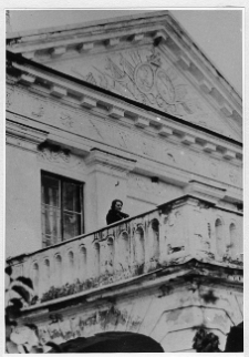 Brzostowica Murowana, pałac Sołtan&oacute;w, fregment fasady