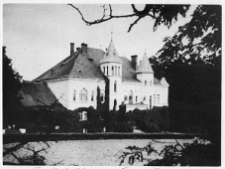 Brzostowica Wielka, siedziba Kossakowskich, nowy pałac od strony podjazdu