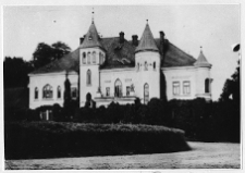 Brzostowica Wielka, siedziba Kossakowskich, nowy pałac od strony podjazdu