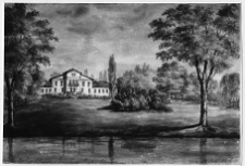 Burdykowszczyzna, pałac Eysymont&oacute;w od strony ogrodu wg Napoleona Ordy, 1876 r.