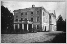 Bursztyn, pałac Skarbk&oacute;w i Jabłonowskich, widok od podjazdu