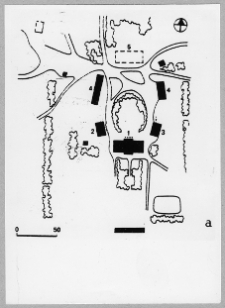 Bułhakowsk, dw&oacute;r, plan sytuacyjny, rekonstrukcja z 1994 r.