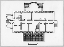 Chalcz, pałac Woynicz-Sianożęckich, rzut parteru wg W. A. Czanturii