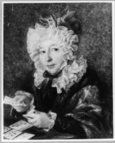 Cudn&oacute;w, dw&oacute;r Rzewuskich, portret Justyny z Rdułtowskich Rzewuskiej, obraz olejny na pł&oacute;tnie, malował Walenty Wańkowicz, 1829 r.