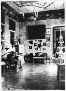 Czarna, pałac Rudnickich, wnętrze salonu Niebieskiego