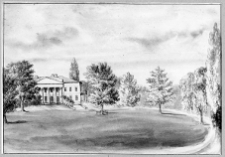 Czarnomin, pałac od frontu wg Napoleona Ordy, ok. 1870 r.