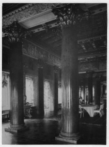 Dobośnia, pałac Bułhak&oacute;w, fragment sali jadalnej