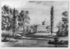 Dobośnia, pałac Bułhak&oacute;w od ogrodu wg Napoleona Ordy