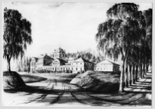 Dobośnia, pałac Bułhak&oacute;w od podjazdu wg Napoleona Ordy