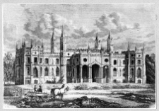 Dowspuda, pałac Pac&oacute;w, rycina Edwarda Gorazdowskiego z 1865 r.