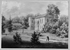 Dubiecko, pałac Krasickich od frontu wg Napoleona Ordy