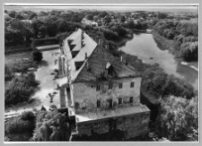 Dubno, skrzydło mieszkalne, tzw. pałac Lubomirskich, widok z lotu ptaka