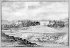 Dymitraszk&oacute;wka, widok dworu od strony parku wg Napoleona Ordy