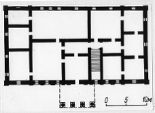 Dziedzinka, pałac, rzut parteru wg A. Kułagina