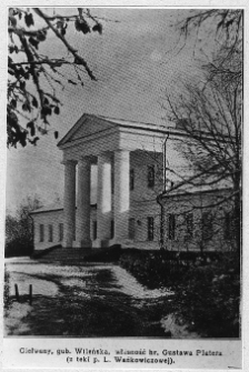 Giełwany, pałac od podjazdu