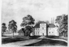 Gojcieniszki, dw&oacute;r obronny, widok og&oacute;lny wg Napoleona Ordy