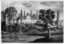 Hanuta, zesp&oacute;ł pałacowy Ogińskich, widok og&oacute;lny wg Napoleona Ordy