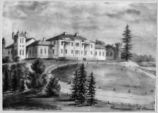 Hieronim&oacute;w, pałac Oskierk&oacute;w, widok og&oacute;lny wg Napoleona Ordy