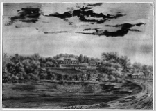 Hołob&oacute;wka, zesp&oacute;ł dworski Majewskich, widok og&oacute;lny wg Napoleona Ordy