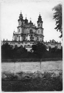 Poczaj&oacute;w, widok miasta z soborem Zaśnięcia Maki Bożej