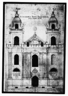 Sambor, plany architektoniczne nieistniejącego kościoła jezuit&oacute;w