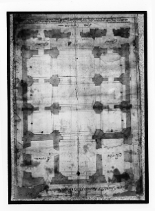 Sambor, plany architektoniczne nieistniejącego kościoła jezuit&oacute;w