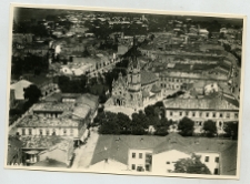 Stryj, widok lotniczy miasta