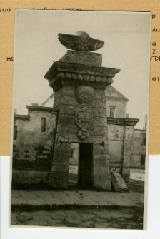 Tarnopol, zamek od strony miasta, fragment bramy wjazdowej