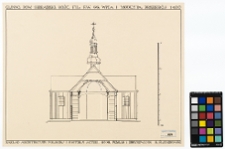 Glinno, kości&oacute;ł fil. śś. Wita i Modesta, przekr&oacute;j poprzeczny