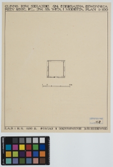Glinno, dzwonnica przy kościele fil. śś. Wita i Modesta, rzut