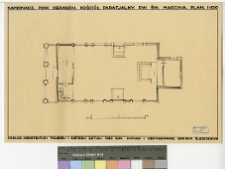Kamionacz, kości&oacute;ł św. Marcina, rzut