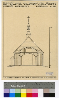 Kliczk&oacute;w Mały, kości&oacute;ł Narodzenia NMP, przekr&oacute;j