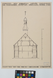 Wierzchy, kości&oacute;ł św. Mikołaja, przekr&oacute;j