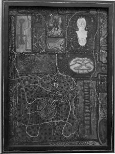 Rosenstein, Erna, kompozycja surrealistyczna, 1955